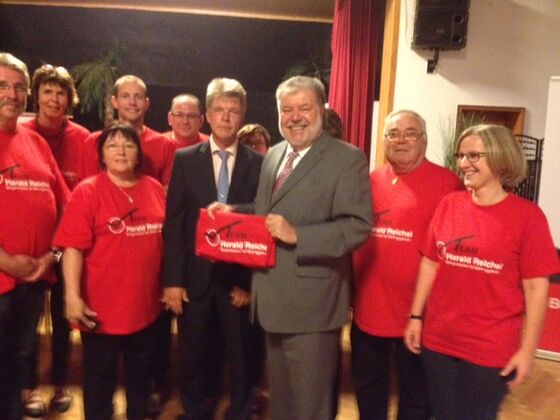 Kurt Beck mit im Team Harald Reichel